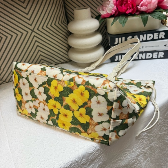 Dooney & Bourke Floral Tote with Yellow and Green Design - Picture 5 of 12